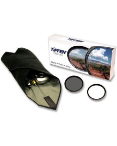 Tiffen 62mm Lens Kit includes Digital Ultra Clear Filter, plus Circular Polarizer Filter and Accessory Wrap